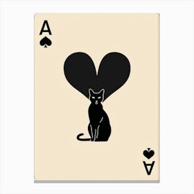 Ace Of Spades Canvas Print