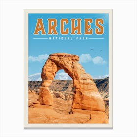 Arches Travel Poster Canvas Print