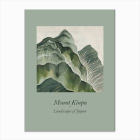 Landscapes Of Japan Mount Kinpu 55 Canvas Print