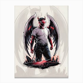 Devil With Wings 1 Canvas Print