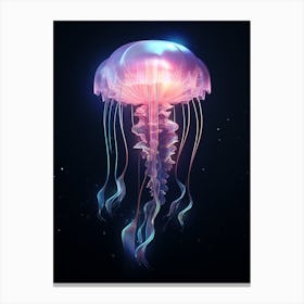 Comb Jellyfish Swimming 7 Canvas Print