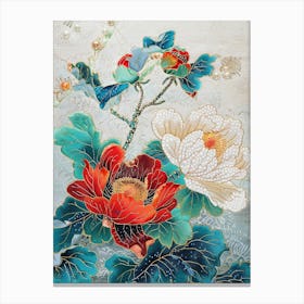 Lotus Flower Painting Canvas Print