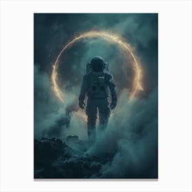 Space Man In Space Canvas Print