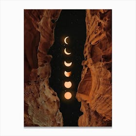 Moon Phases 1 Canvas Print