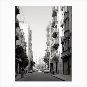 Beirut, Lebanon, Mediterranean Black And White Photography Analogue 2 Canvas Print