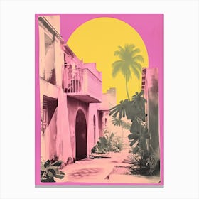 Cuba In Risograph Style 1 Canvas Print