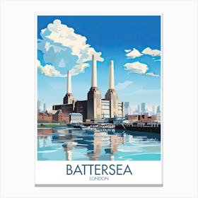 Battersea London Travel Print Gift Canvas Print