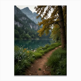 Path To The Lake Canvas Print