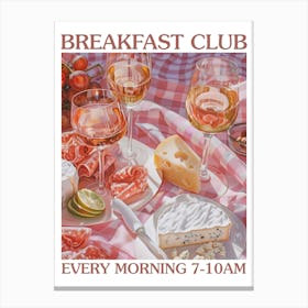 Breakfast Club Cheese And Charcuterie Board 4 Canvas Print