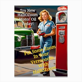 Hallozoom Oil ~Reimagined Canvas Print