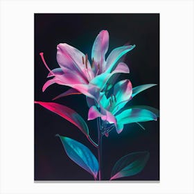 Lily in the Dark Canvas Print