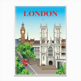 London England Art Print 1 Canvas Print