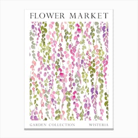 Flower Market Wisteria Canvas Print