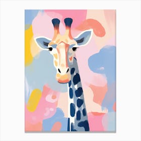 Playful Illustration Of Giraffe For Kids Room 2 Canvas Print