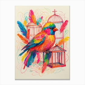 Colorful Bird Canvas Print