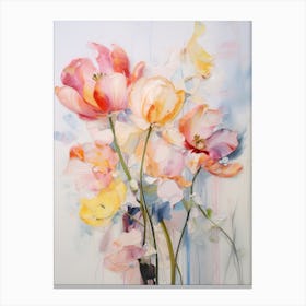 Abstract Flower Painting Tulip 3 Canvas Print