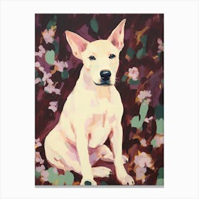 A Bulldog Dog Painting, Impressionist 3 Canvas Print