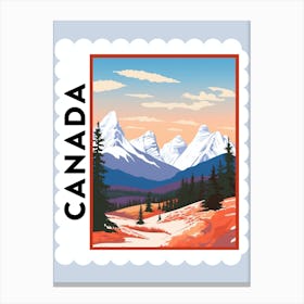 Canada 2 Travel Stamp Poster Canvas Print