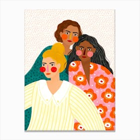 Three Women Canvas Print