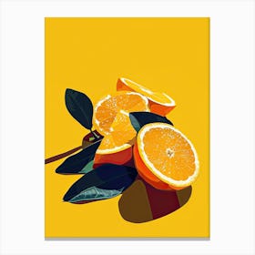 Oranges Minimalism Canvas Print