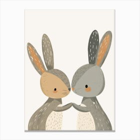 Little Bunnies Kids and Nursery Canvas Print