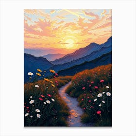 Sunset Path 1 Canvas Print