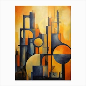 Industrial Abstract Minimalist 9 Canvas Print