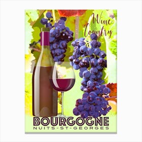 Bourgogne Nuits St Georges Canvas Print