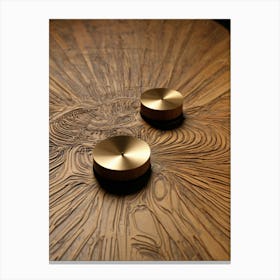 Golden Spheres Canvas Print