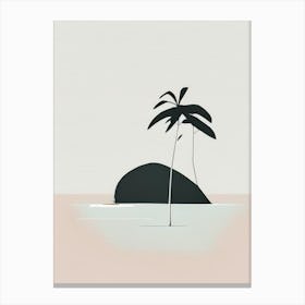 Moyo Island Indonesia Simplistic Tropical Destination Canvas Print