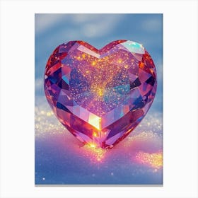 Heart Of Crystal Canvas Print