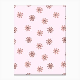 Delicate pink flowers Canvas Print