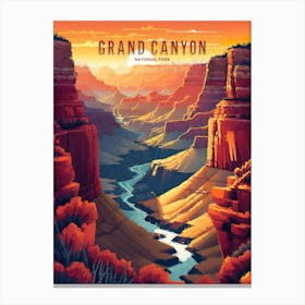 Grand Canyon National Park Painting Canvas Print