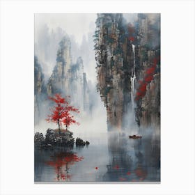 Chinese Landscape Painting 4 Canvas Print