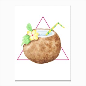 Coconut Cocktail Canvas Print