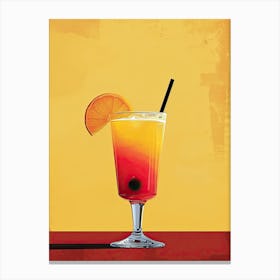 Tropical Drink, Atomic Artistry: Retro Remix Canvas Print