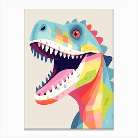 Colourful Dinosaur Majungasaurus 3 Canvas Print