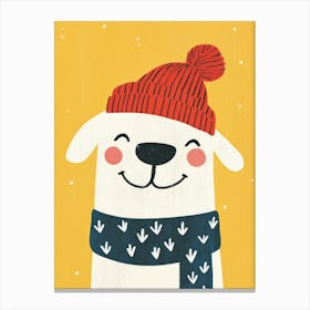 Winter Dog Canvas Print