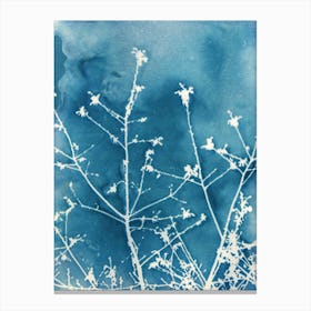 Blue Sparkle Canvas Print