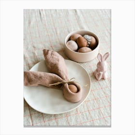 Easter Table Setting Canvas Print