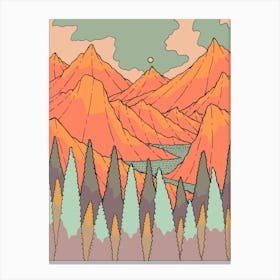 Small Sun Peak Canvas Print