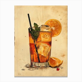 Aperol Spritz Orange 128 Canvas Print