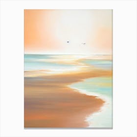 Brighton Beach, Australia Neutral 2 Canvas Print