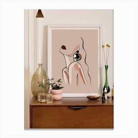 Nude Print Canvas Print