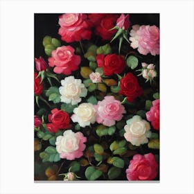 Rose Still Life Oil Painting Flower Canvas Print