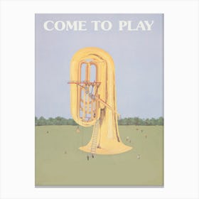 Come To Play Canvas Print