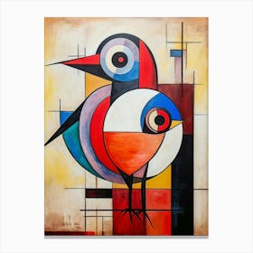 Bird Abstract Pop Art 6 Canvas Print