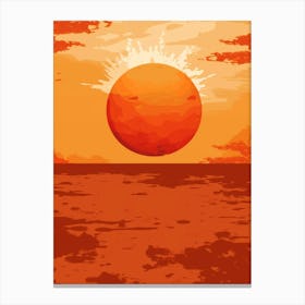 Sunset Background Canvas Print