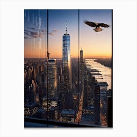 A Developer In Manhattan Casting An Eagle Eye View On The Citys Architectural Evolution With The M (2) Canvas Print