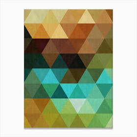 Harmonious composition of triangles 6 Canvas Print